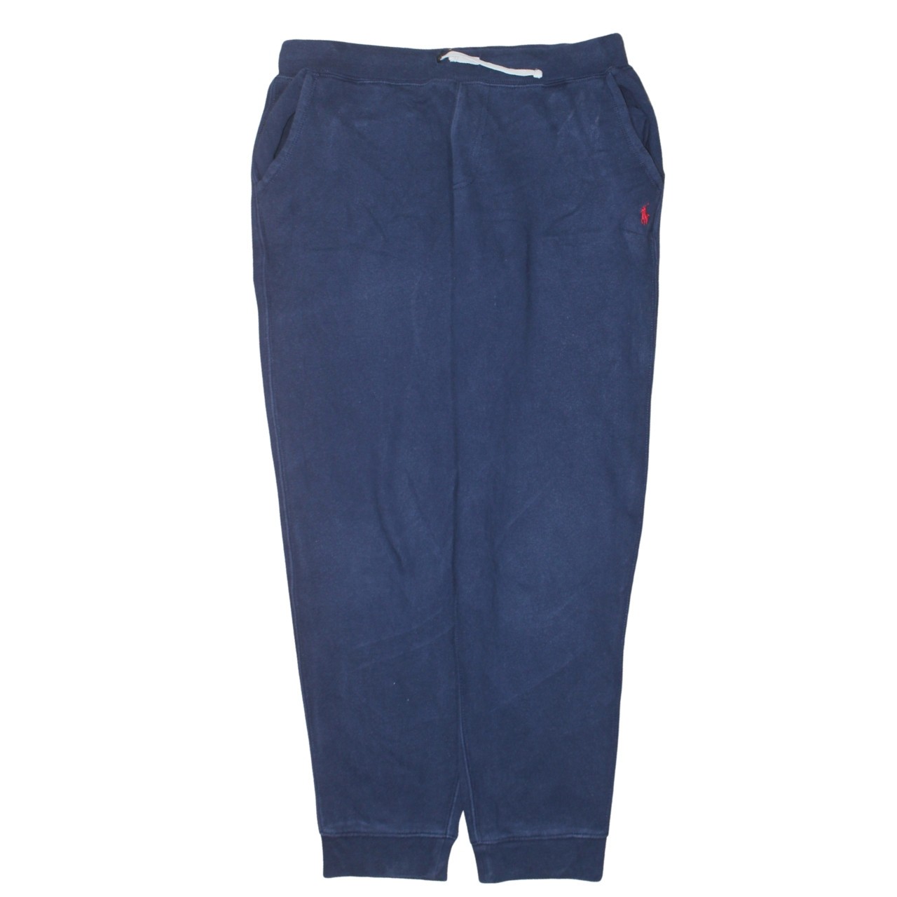 Polo Ralph Lauren Womens Joggers Navy Blue Fleece Drawstring Pockets Relaxed XL