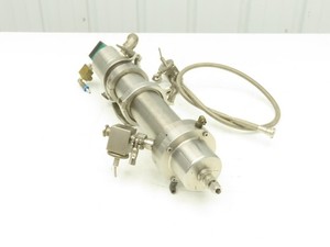 Baldewien NA Sanitary Mixing Valve Assy Pneumatic Plunger Btm 3" Body Dia x 22"