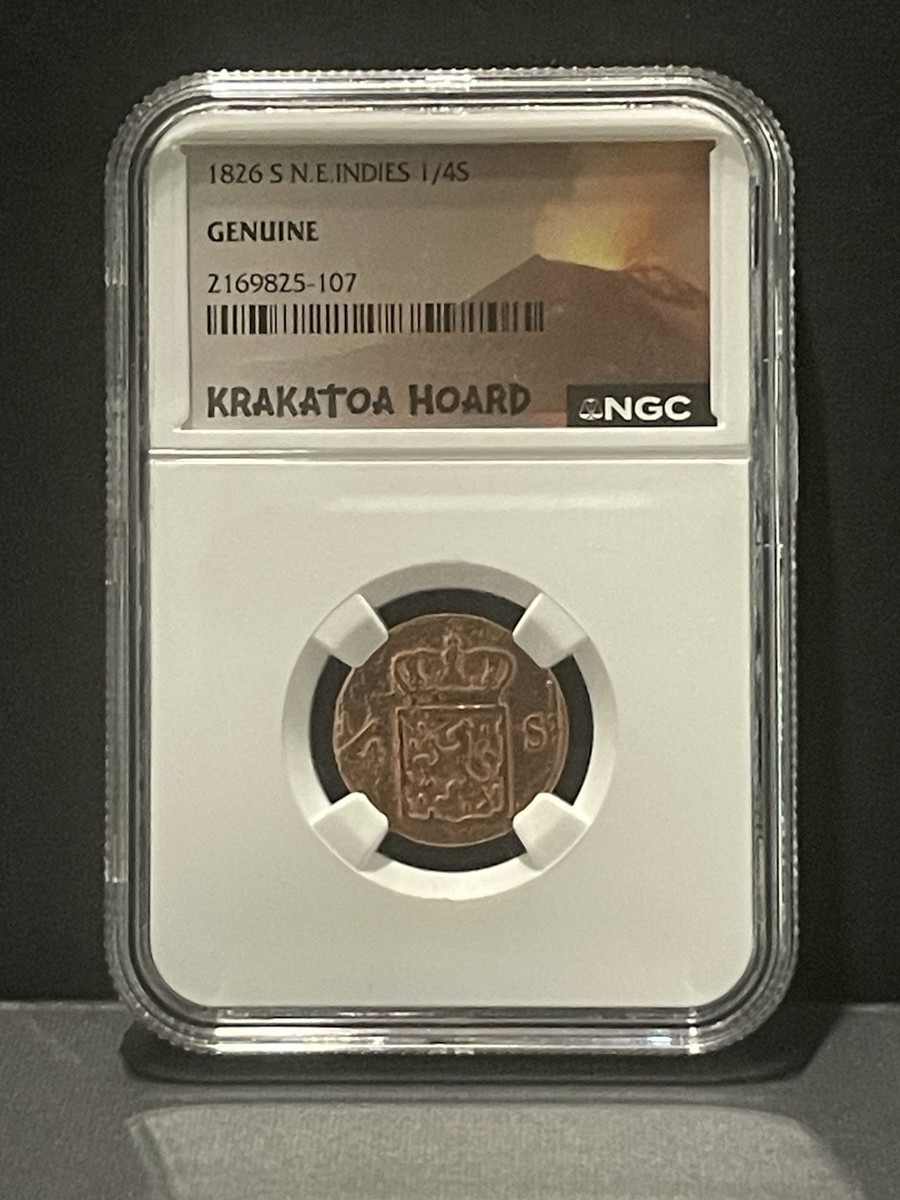 1826 S N.E. Indies 1/4S Cent - KRAKATOA VOLCANO HOARD COIN - NGC