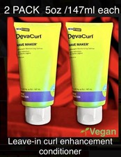 2pk DevaCurl Wave Maker Leave-In Conditioner Curl Definition Lightweight 5oz Eac
