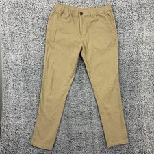Cove Pants Mens 38x34 Beige Chino Slim Fit Elastic Waist Stretch Casual