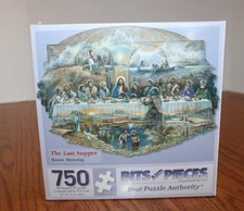 NEW Bits Pieces Last Supper 750 Piece Shaped Jigsaw Puzzle