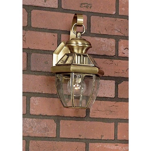 Newbury - 1 Light Medium Wall Lantern - 14 Inches high-Pewter Finish Outdoor - Picture 7 of 12