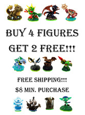 Skylanders Spyro's Adventure Figures Buy 4 Get 2 Free - 8 Minimum Purchase