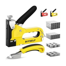 DIYSELF Staple Gun Heavy Duty 4-in-1 Upholstery Staple Gun with... FAST USA SHIP