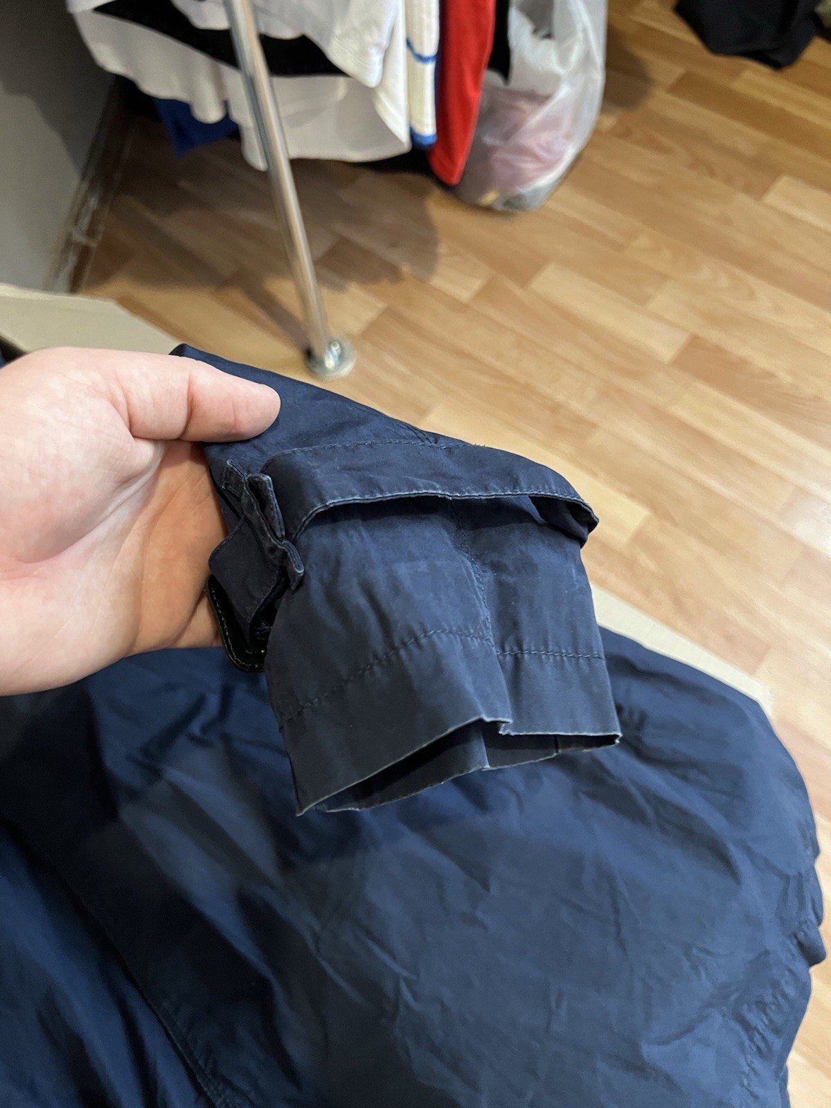 BURBERRY BRIT SOLID WOMEN NAVY BUTTON PATCH POCKE… - image 20