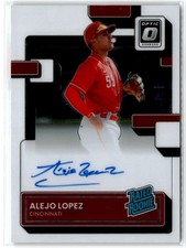 2022 Rated rookie Auto Alejo Lopez Rookie Auto Reds #RRS-LO