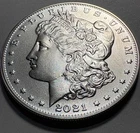 2021 CC Morgan Silver Dollar CC Privy Mark BU UNC MS Carson City Box/COA