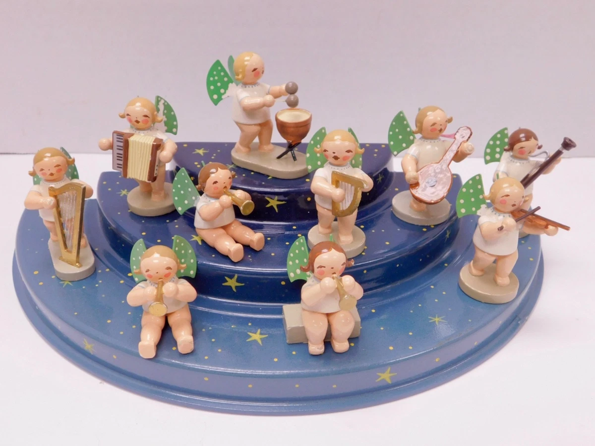 ヴェント＆キューン　Wendt & Kühn　魚商　アンティーク　ヴィンテージ Wendt & Kühn ヴェント & キューン 木製人形手紙を受け取る天使