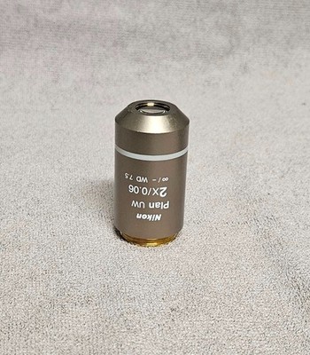 Nikon Plan UW 2x/0.06   /- WD 7.5 Ultra Wide Eclipse Microscope Objective