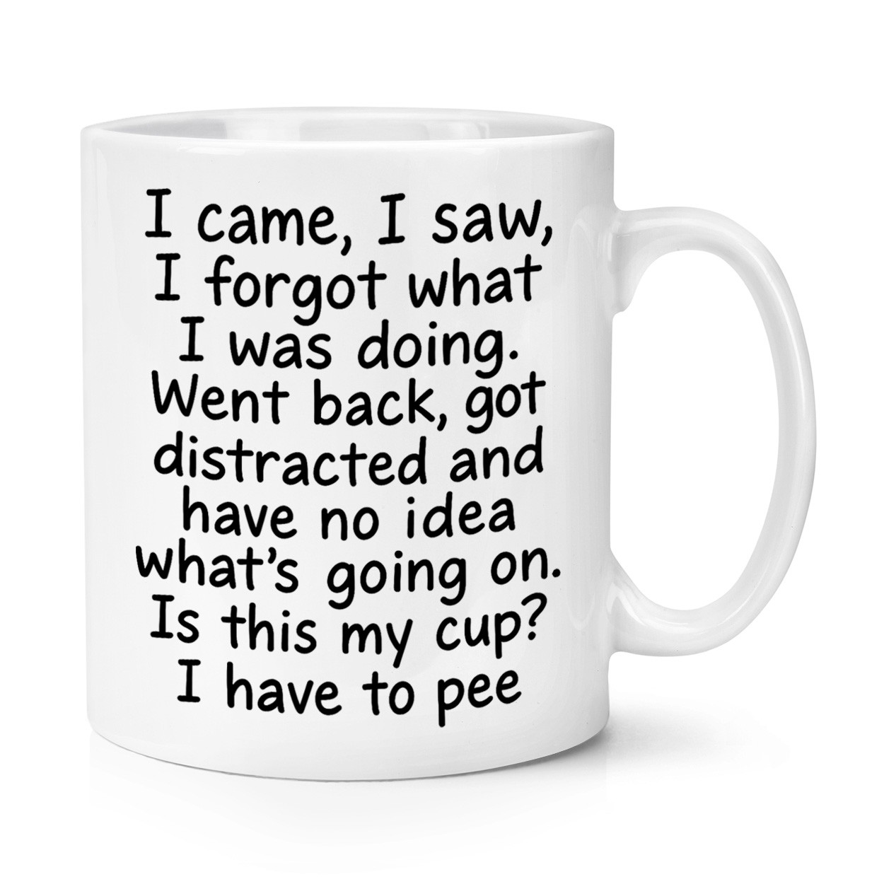 I Came I Saw I Forgot What I Was Doing 10oz Mug Cup Birthday Funny Joke ADHD