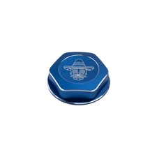 RJWC El'Braaapo Billet Aluminum Gas Cap Blue For Polaris Sportsman & Scrambler