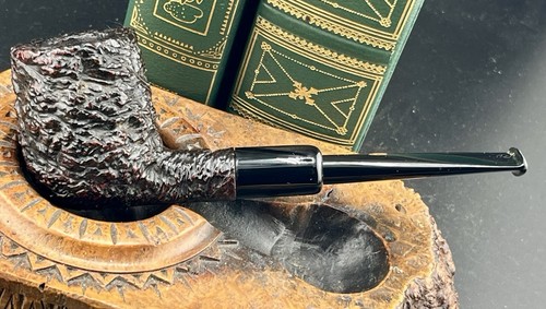 Rare Castello Sea Rock Briar SB 15F 1950s Fincato White Bar Estate Briar Pipe
