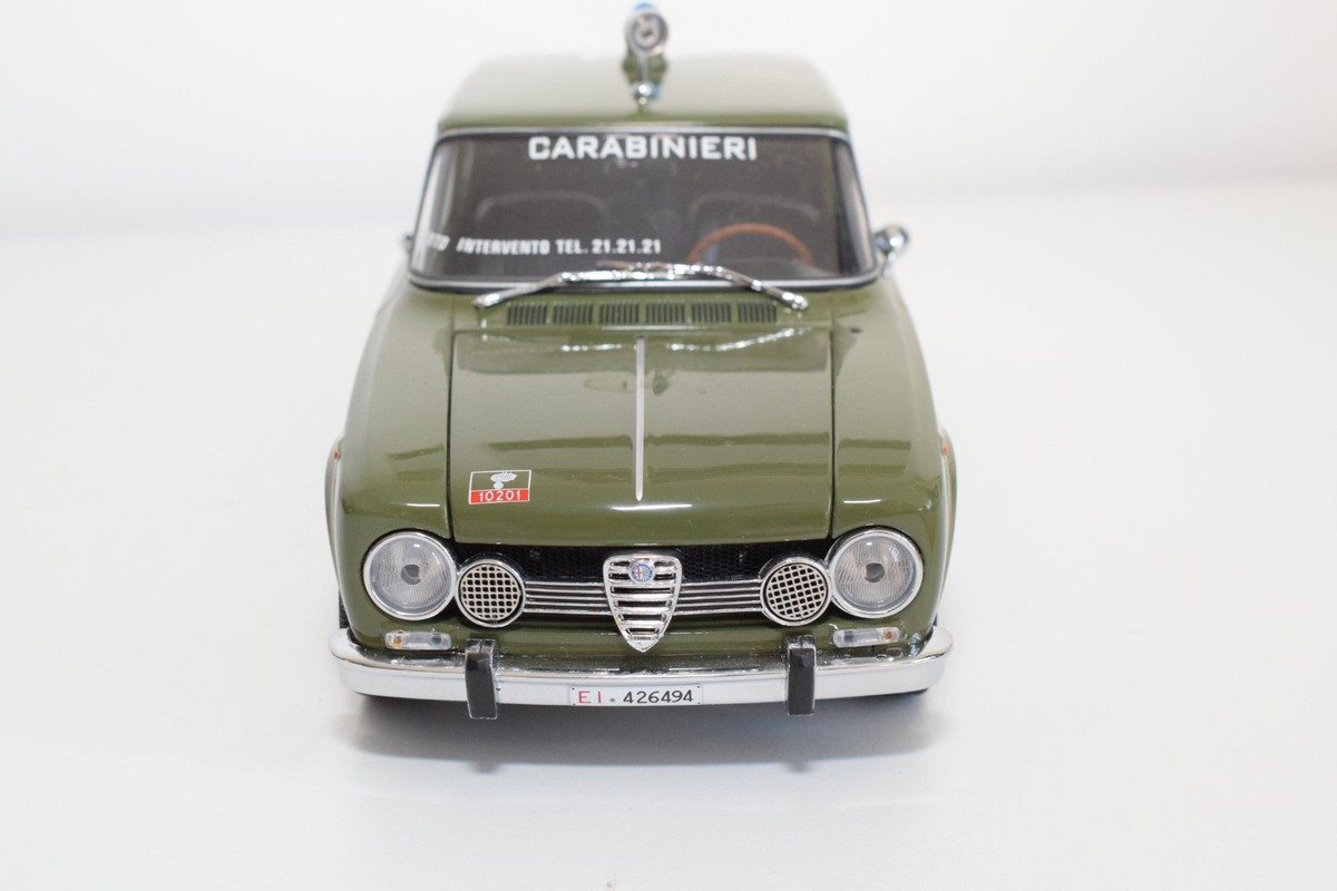 B81 1:18 MINICHAMPS ALFA ROMEO GIULIA SUPER CARABINIERI GREEN