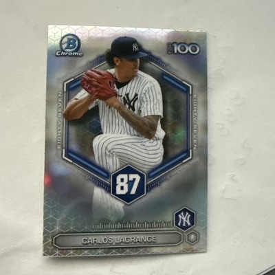 2026 Bowman Chrome Carlos Lagrange 100 Top 100 Prospects Yankees BTP-87