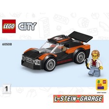 LEGO® City Eisenbahn aus Set 60508 Rallyeauto mit 1 Figur NEU