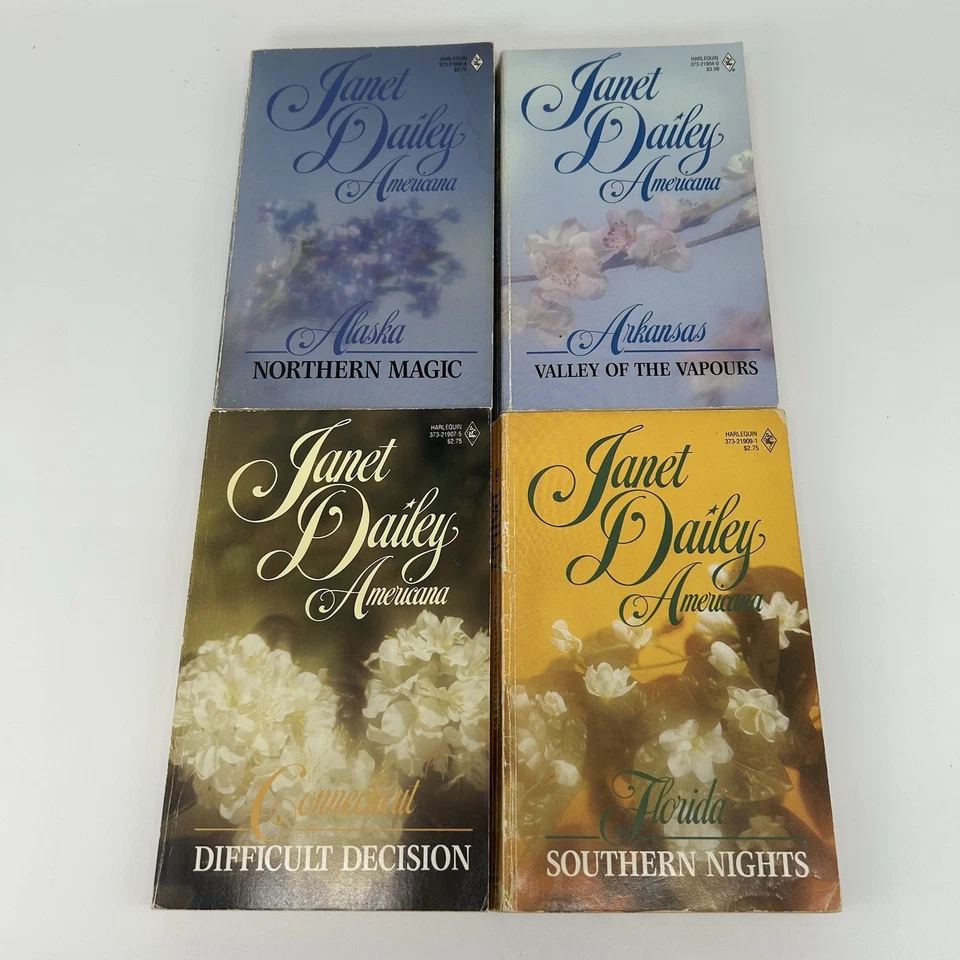 Americana Series by Janet Dailey Vintage Harlequin Romance Paperback Lot of 15 Foto 4 de 4