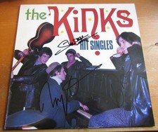 The Kinks Ray Dave Davies Mick Avory LP Hand Signed in person in 2014/17 COA