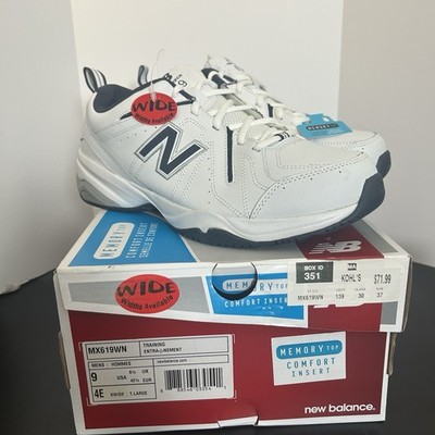 New Balance Shoes MX619WN2 White Blue Cross Training Sneakers Men's Size 9W 4E