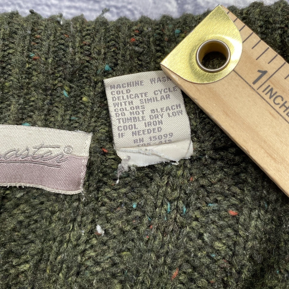 Cárdigan Suéter Fieldmaster Para Hombres M Verde Arco Iris Mancha Cremallera Completa Preppy Académico Foto 4 de 4