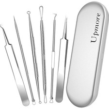 Professionelles Ausdrück Set aus Edelstahl für Akne und Mitesser - hygienisch