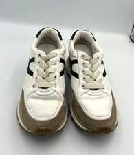 Size 7 M  Veronica Beard Valentina Women’s Low Top Sneakers Coconut /Black