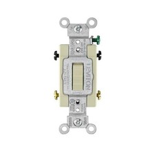 Leviton 20 amps 4-Way Toggle AC Quiet Switch Ivory