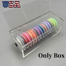 Dental Ortho Power Chain Dispenser Placing Box Acrylic Rubber Band Organizer USA