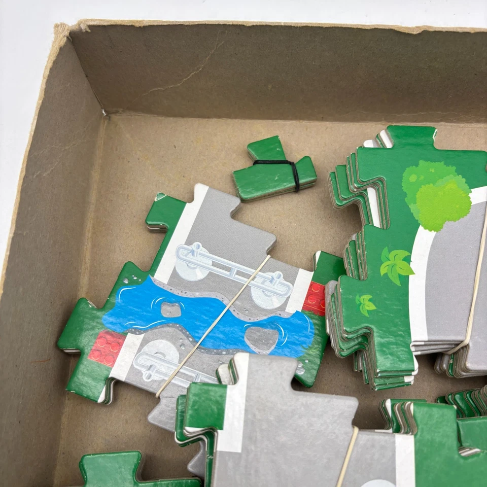 LEGO RoadWorks quebra-cabeça de chão 80 peças COMPLETO RoseArt 2000 Streets Roads Mix Match - Imagem 4 de 4