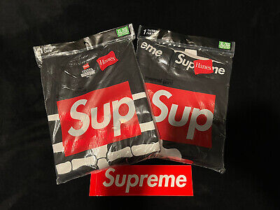 Supreme Hanes Bones Thermal Set - Black XL - Crew and Pant Supreme Hanes Bones Thermal Set - Black XL - Crew and Pant