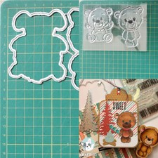 Little Bear Metal Cutting Dies Stamp Scrapbooking Paper Crafts Embossing Stencil