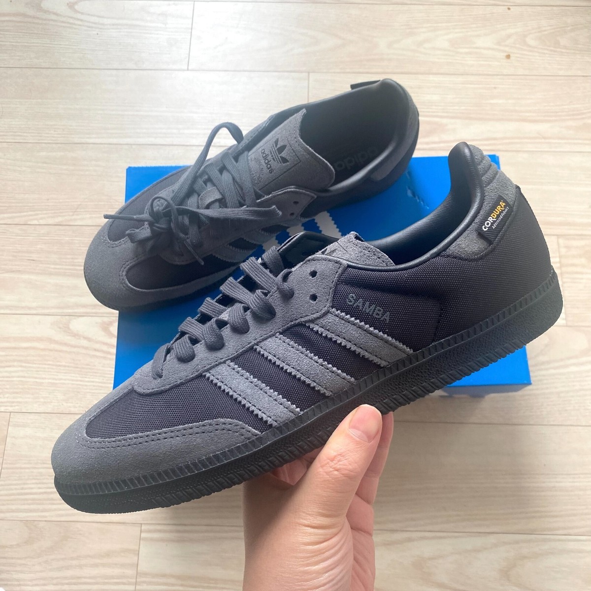 adidas Samba OG Cordura Mens Sneakers Black Grey JI3214 ✓Multiple