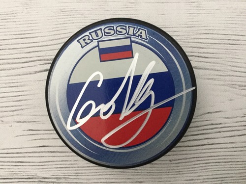 Disco de hockey firmado por Nikolay Goldobin equipo Rusia certificado de autenticidad PSA/DNA a - Imagen 3 de 3