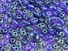 Twin 2 Hole Czech Glass Seed Beads Size 2.5x5mm " MIXTURE COLOR 33 " 50 gm