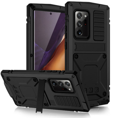Screen Glass Alloy Metal Shockproof Case Cover Stand For Samsung S24 S23 Ultra