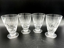 Vintage Stuart Crystal Lyric Juice Glasses Footed Cocktail Glasses English