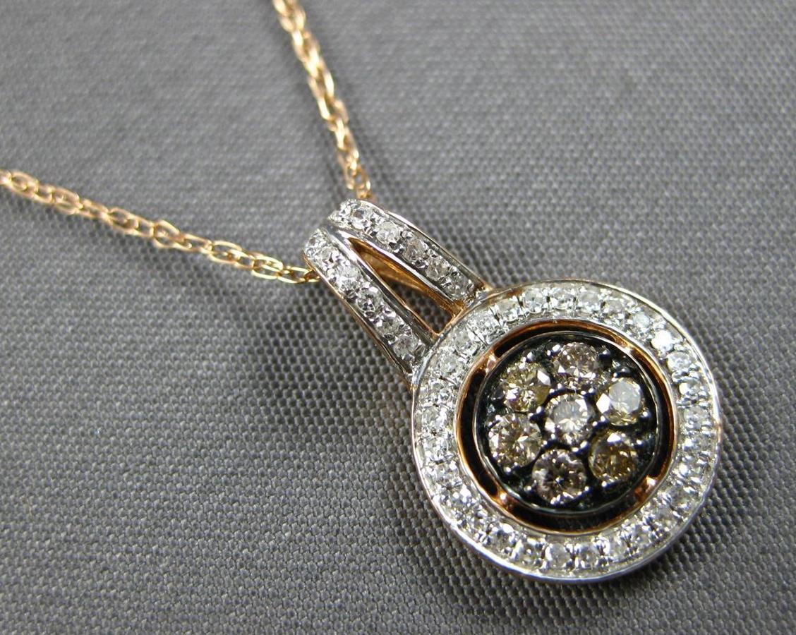 .42CT WHITE & MOCHA DIAMOND 14KT WHITE & ROSE GOL… - image 1