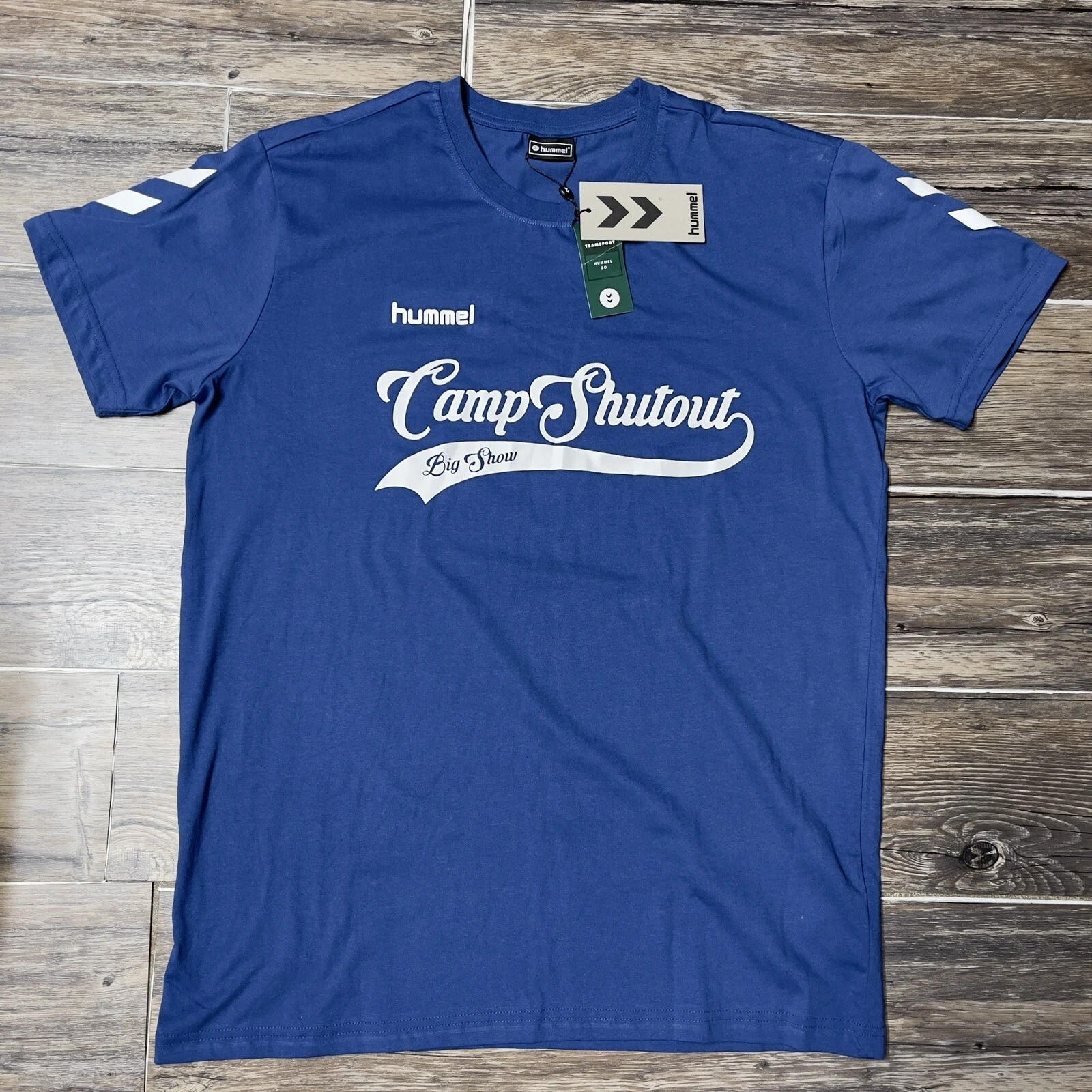 Hummel Go Team Sport Soccer Goal Keeper Camp Cotton T-Shirt Men Size Medium NWT
