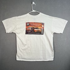 Vintage 1998 Sports Car GT3 Champion BMW M3 T Shirt Adult XL White Mens