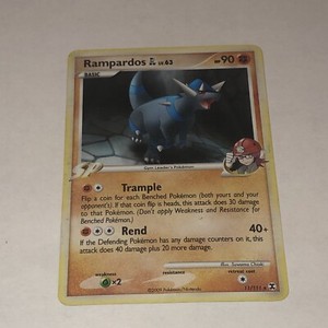 Pokemon Platinum - Rising Rivals Rampardos GL Holo #11 Light Play