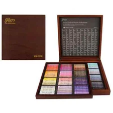 Mungyo Gallery Soft Oil Pastels Wood Box Set of 120 Assorted Colors MOPV-120W