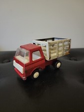 VINTAGE JAPAN PRESSED STEEL / TIN 4 1/4" DUMP TRUCK