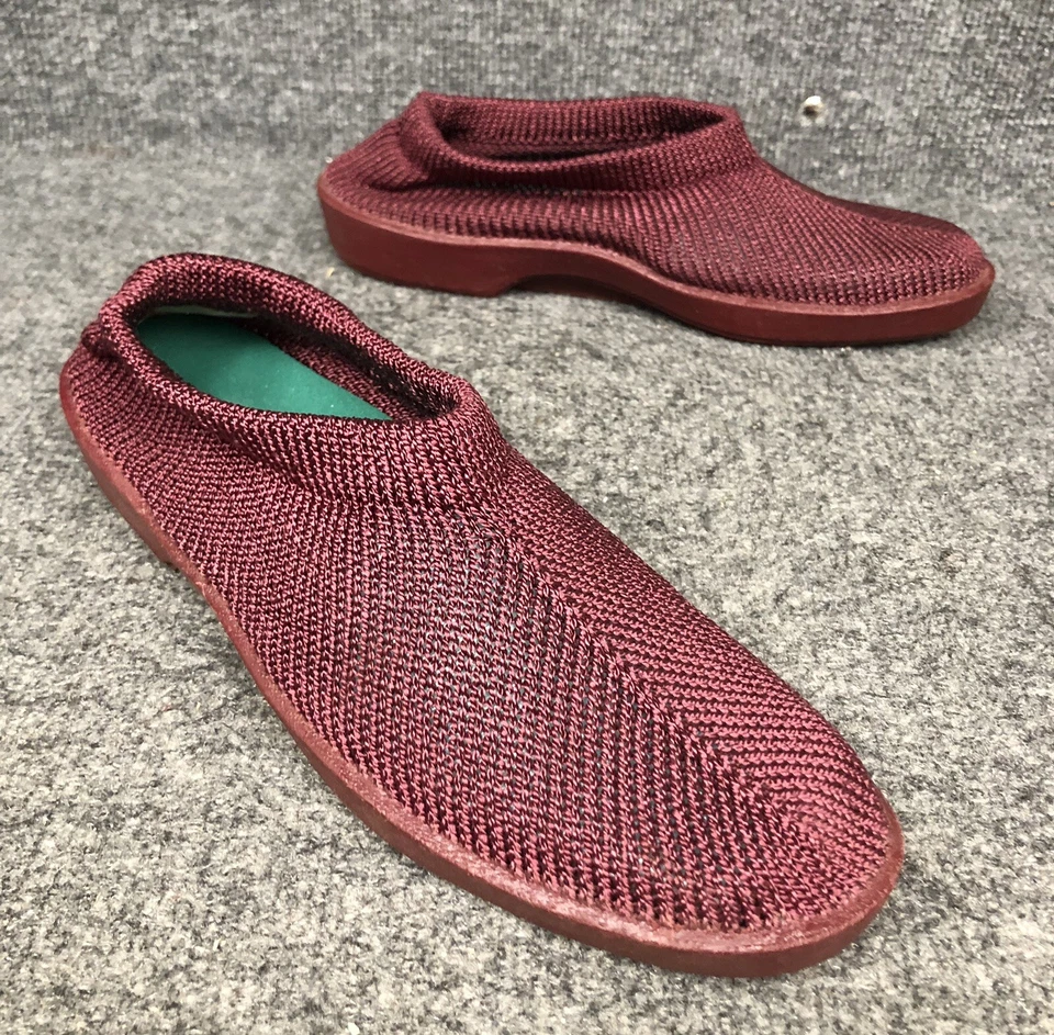 Arcopedico Borgoña Clásico Elástico Tejido Zapatos Cómodos Hombres 9 Mujeres 11 en Usado en Excelente Condición Foto 2 de 4