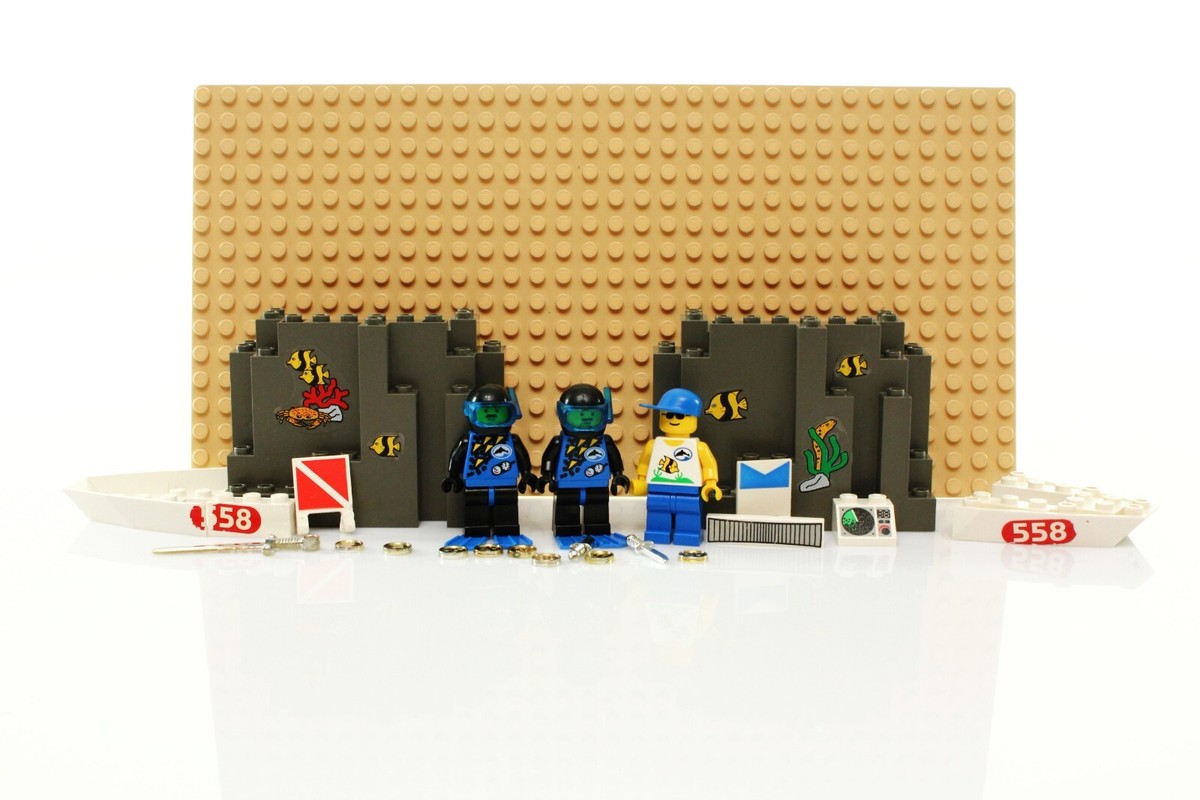 Lego Town Divers Set 6558 Shark Cage Cove 100% complete +