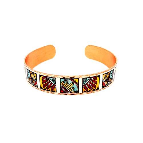 FRONT LINE JEWELRY Southwestern Style Copper Bracelets Cuff Flower Cuff Unisex - Picture 35 of 47