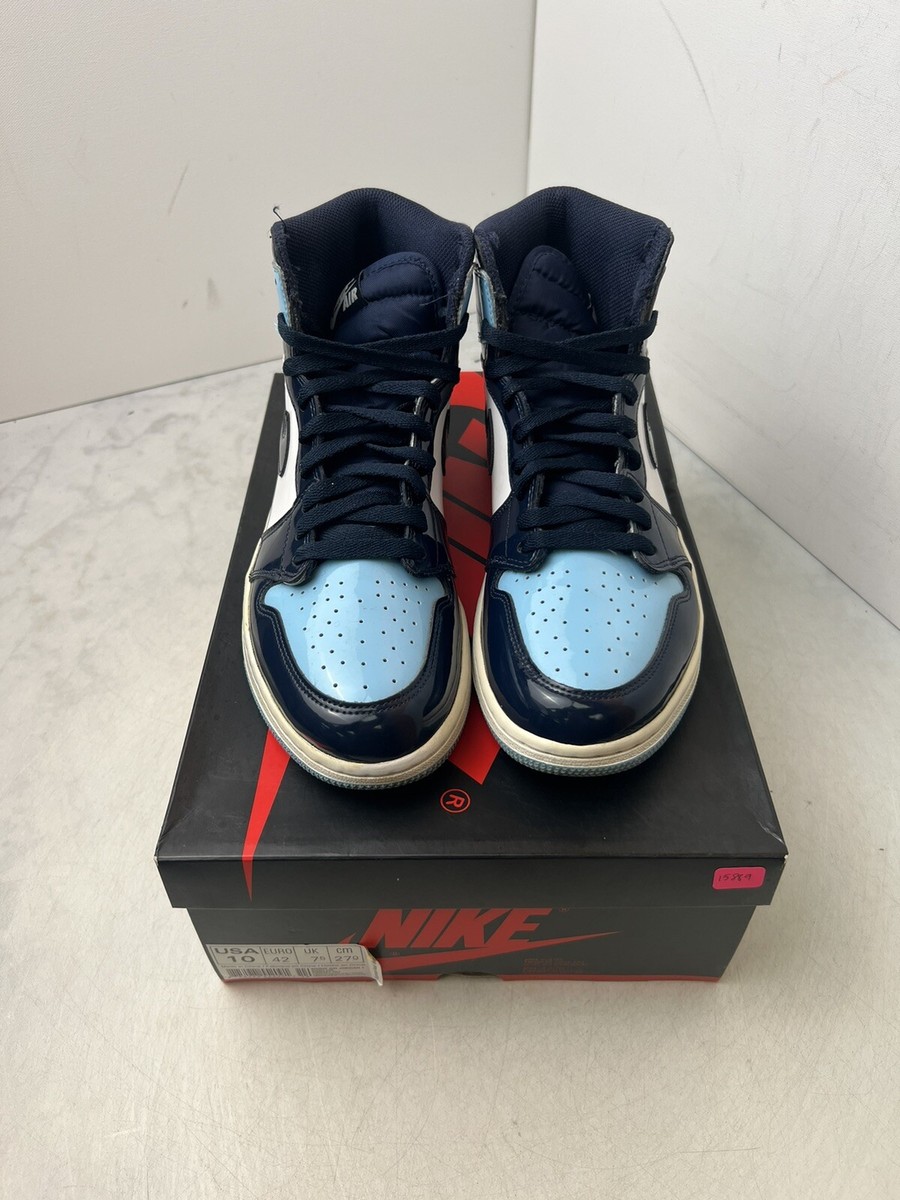 青梅波　NＴ-101 Nike Air Jordan 1 High UNC Patent size 10w/8.5m CD0461-401