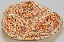 Beautiful Large Two Compartment Ceramic Ashtray Rare