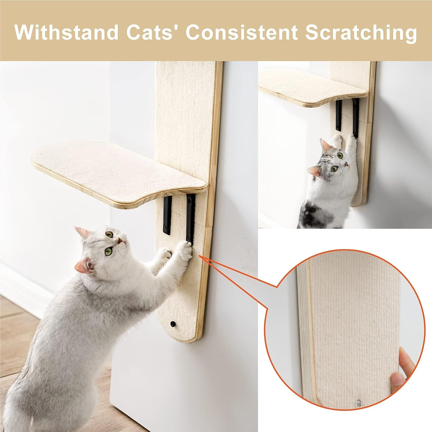 4Levels Door Hanging Cat Climber Door Mounted Vertical Cat Tree Tower