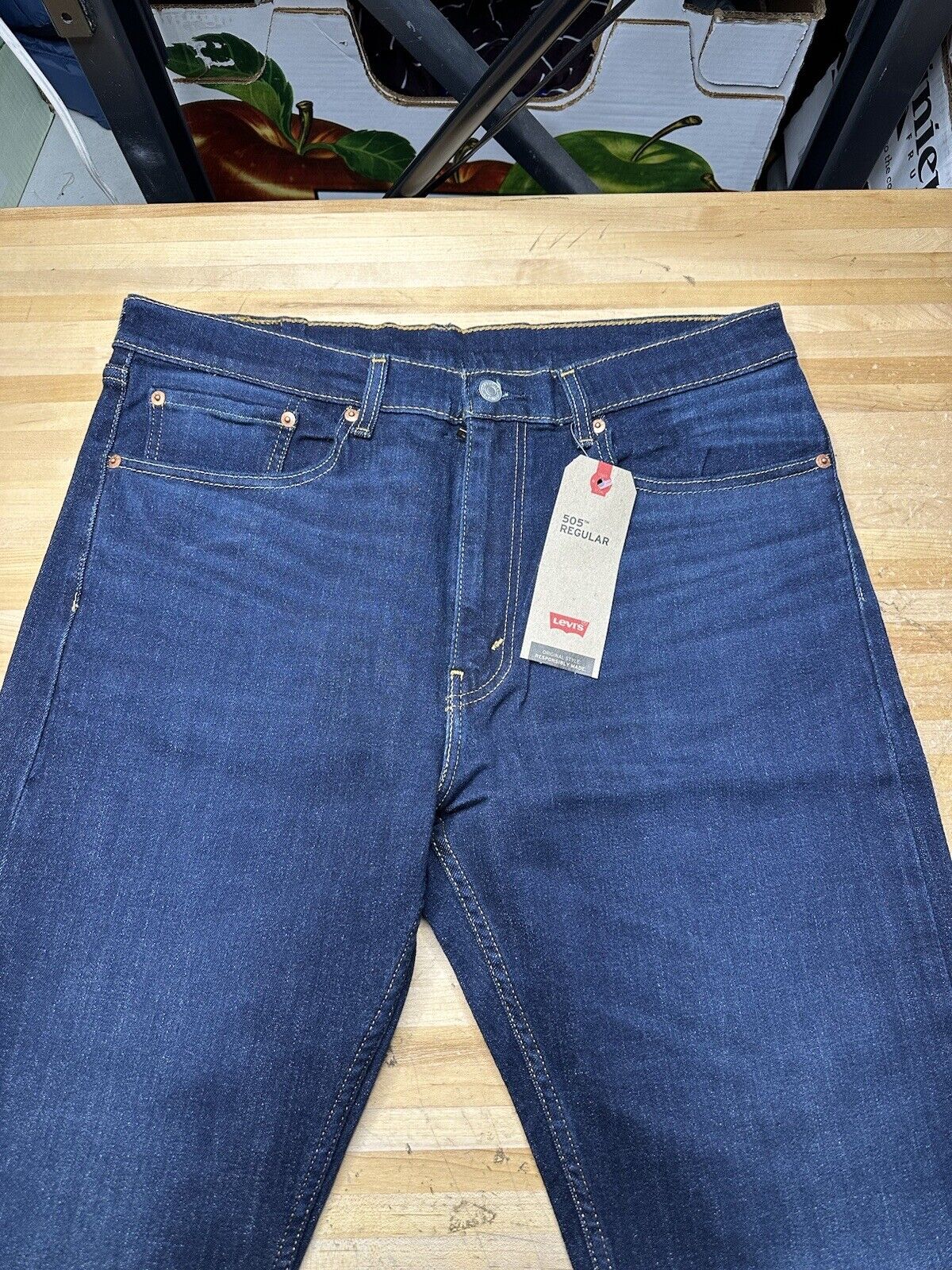 NEW Levis 505 Mens Jeans Regular Fit Straight Leg 36X30 505-2122 | eBay