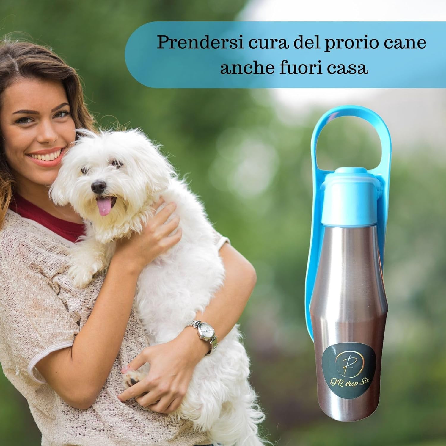 - Borraccia Cane Dispenser Acqua Per Cani Accessori Per Cani Da viaggio Capacità foto 5
